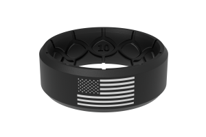 Edge Hero - America Black & White Flag Ring