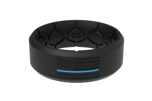 Edge Hero - Protector Black/Blue Line Ring