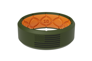 Edge Hero - America Moss Green & Black Flag Ring